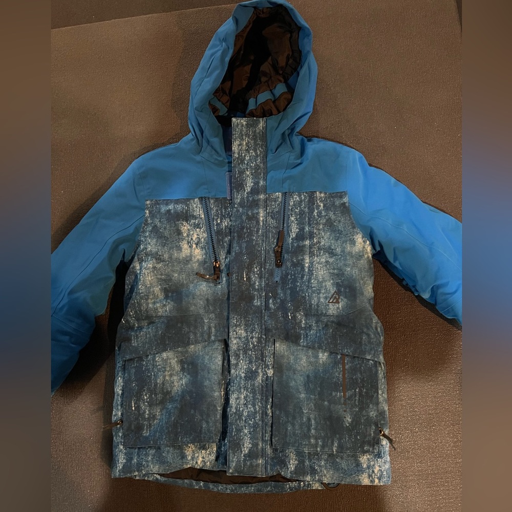 GUC RIPZONE blue multi color warm boys medium winter jacket